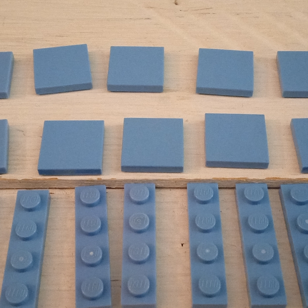 Lego Lot PowderBlue Bricks All Sizes